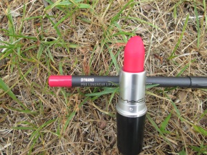 MAC Relentlessly Red Lipstick and MAC Pro Longwear Lip Pencil in Dynamo.